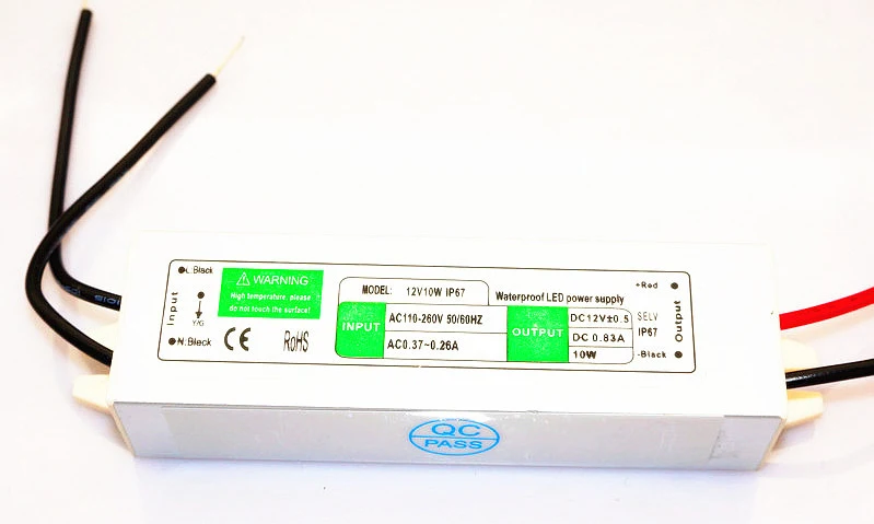 Водонепроницаемый IP67 светодиодный драйвер Ac dc 12 V/24 V 10 W 15 W 20 W 25 30 W 36 W 45 W 50 W 60 W 80 W 100 W 120 W 150 W Питание для светодиодный полосы света