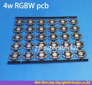 

100pcs 4w RGBW 8 foot diamet 20mm star pcb for high power RGBW lamp special