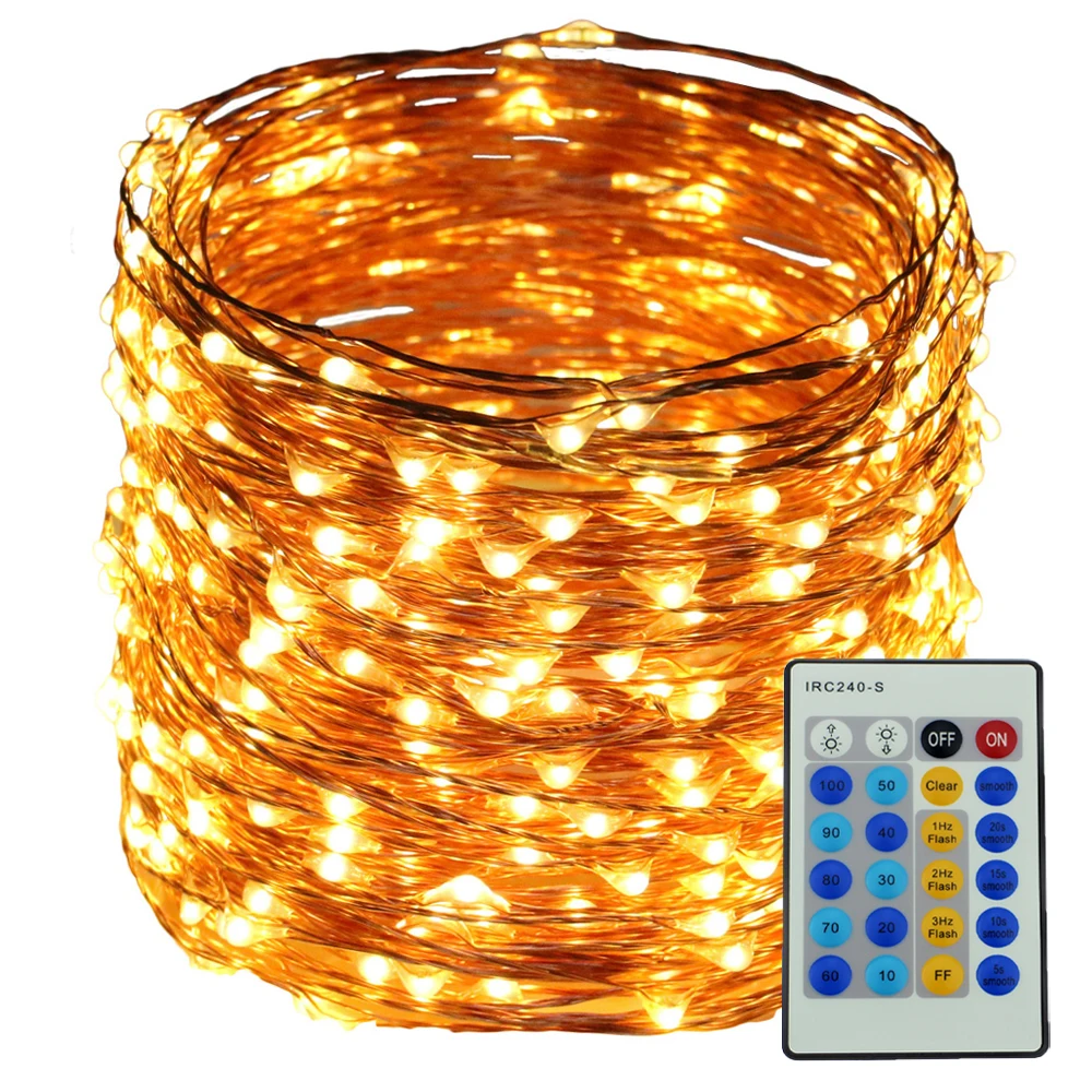 40 м/131FT 400LED гирлянды медный провод красочные Звездные огни для свадебной