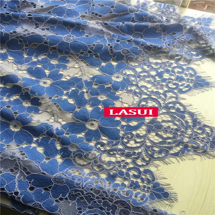 LASUI 1,5 м* 1,5 м = 1 шт. Новое высококачественное 7 цветов шнур кружево с ресничками ткань французское кружево для diy свадебное платье аксессуары C0188