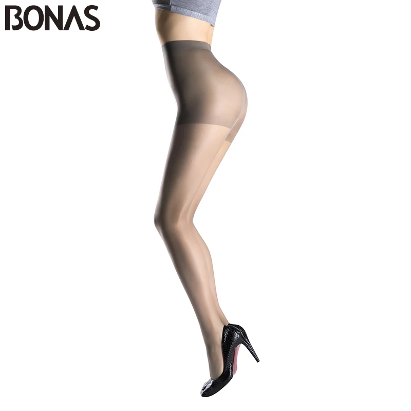 BONAS 15D черные нейлоновые колготки женские весенние сексуальные дышащие модные