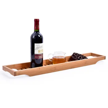 

storage rack for bathtub rack caddy bathtub tray wood Natural Bamboo Wooden Bathtub Caddy Tray with Rails Shower