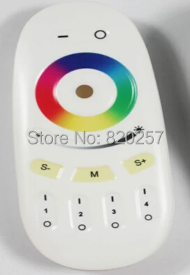 

free shipping 2.4GHZ 4-zone RGBW remote for RGB+white bulbs and downlights, Smartphone or Tablet WiFi Compatible