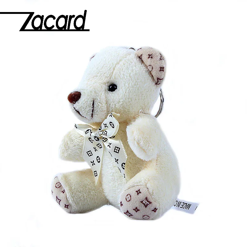 ZACARD Teddy Bear Keychains Toy Doll Pendant Keyring Plush Key Holder