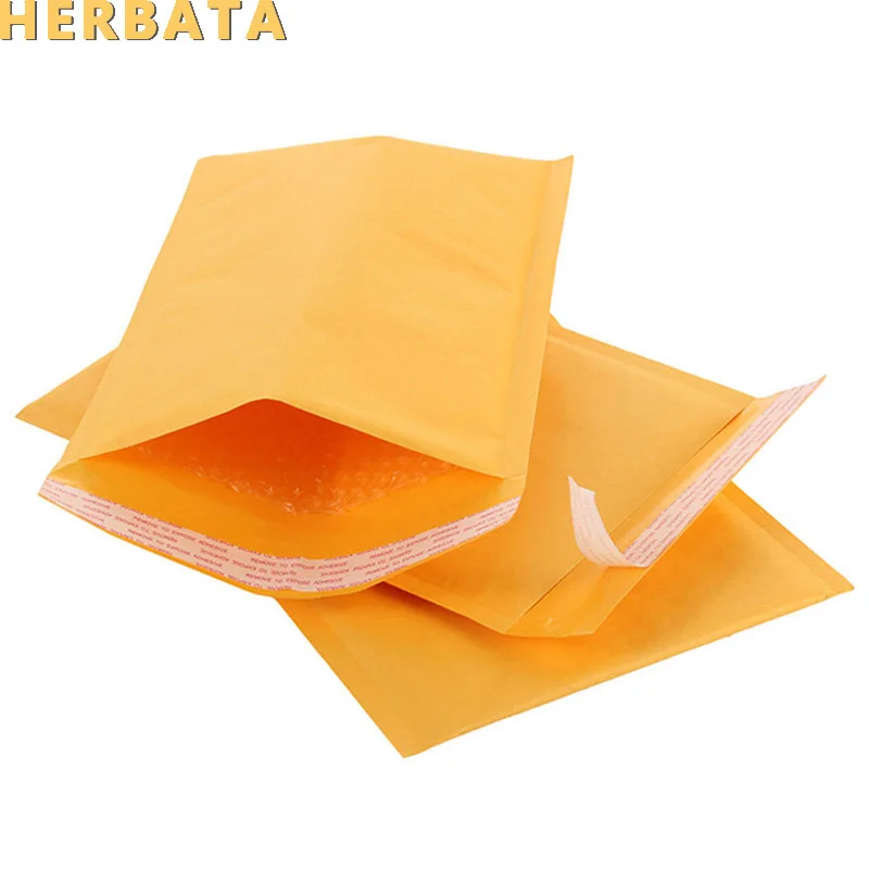 

(110*150mm) 50pcs/lots Bubble Mailers Padded Envelopes Packaging Shipping Bags Kraft Bubble Mailing Envelope Bags CL-2002