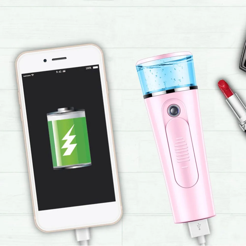 2 в 1 портативный отпариватель для лица с USB зарядкой| |