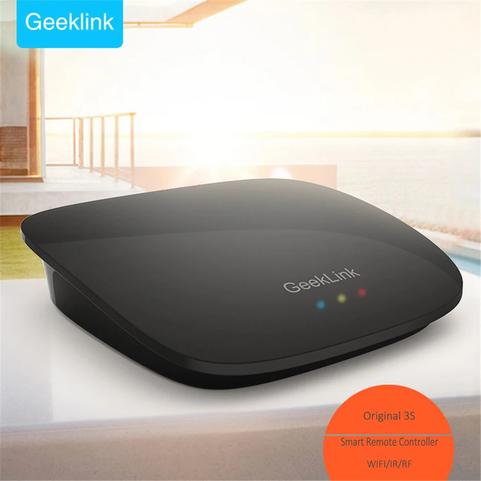 

Geeklink RemoteBox 3S Smart Universal Intelligent WiFi/IR/RF Smart Home Host for IOS Android Remote control Home Automation