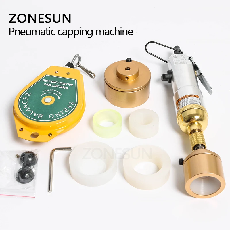 Модернизированная пневматическая укупорочная машина ZONESUN ручной винтовой