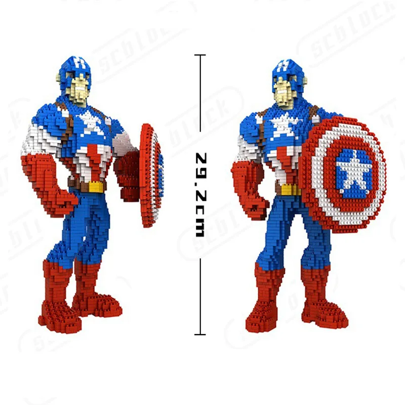 

mylb Diamond nano blocks Mini superhero captain America iron man thor spiderman construction toy cartoon character toy for boys