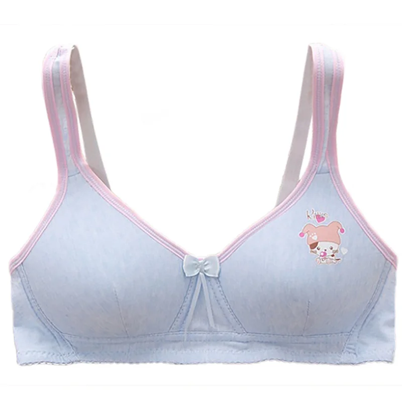 

Cute Lingerie Bra Women Candy Color Cartton Wireless Push Up Bra for Young Girls Small Breast Bra Underwear Bralette Cotton Bra