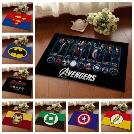 

Bath Mat Hero The Avengers Printing Rug Toilet Carpet Suede Non Slip Absorbent Shower Bathroom Mat Rugs tapete para banheiro