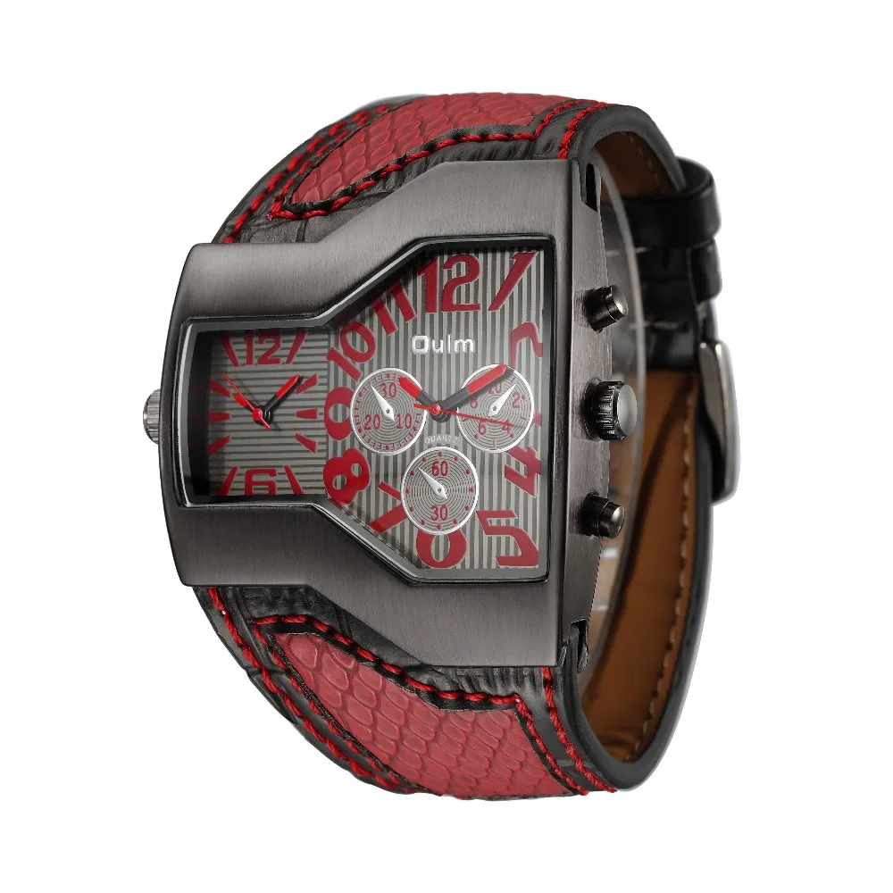 

Hot HP1220 Men Sports Watch High Quality Analoy Leather Male Quartz Watch Wrist watches for men Double time watch Fashion men
