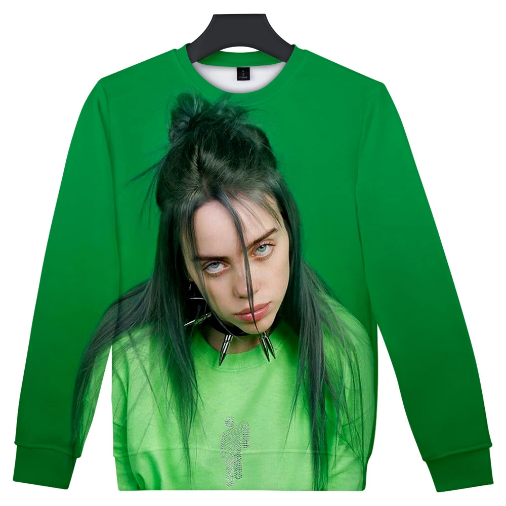 

NEW 3D Billie Eilish cool Print Women/men Casual Clothes 2019 Hot Sale Casual Spring k-pop Hoodies Sweatshirts Plus Size
