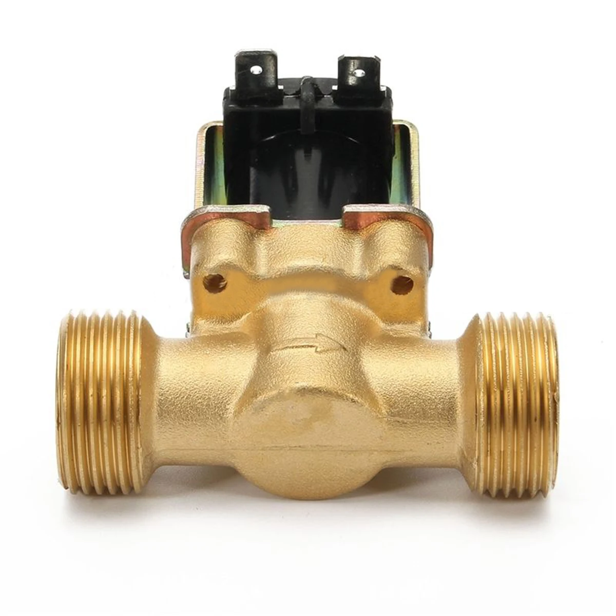 Прочный латунный 3/4 дюйма 12 В DC Тонкий латунный Электрический электромагнитный клапан, газ, вода, воздух, нормально закрытый 2 варианта, 2 положения мембранный клапан
