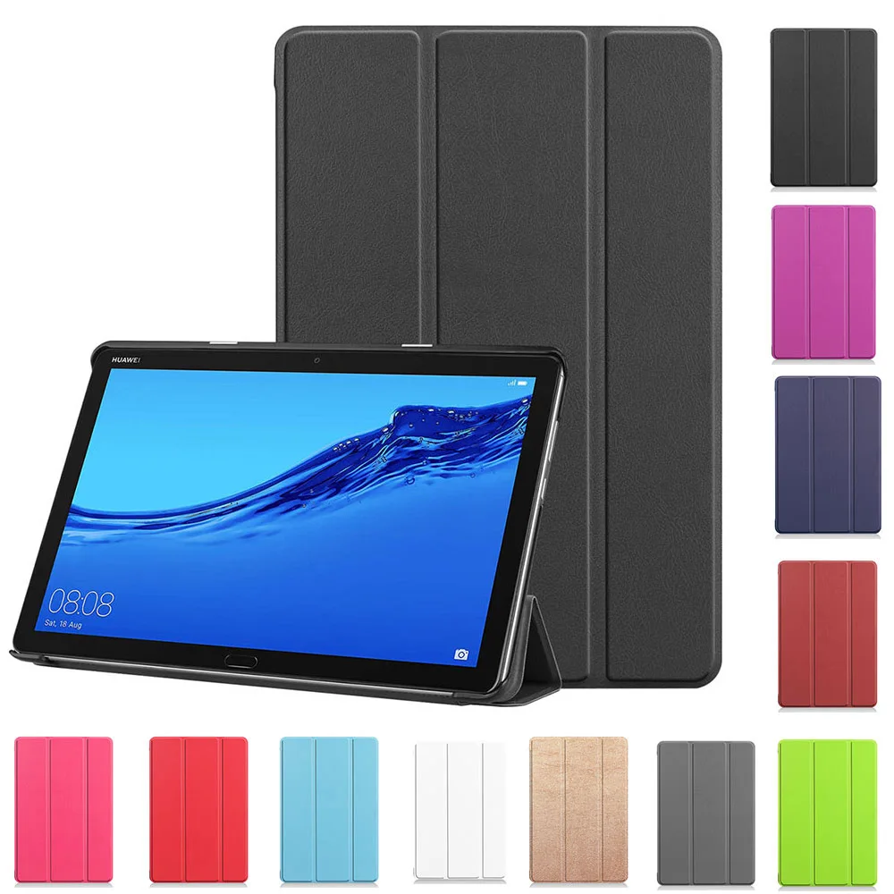 

Tablet Case For Huawei MediaPad M5 Lite 10 10.1'' BAH2-L09/W19 Slim Leather Flip Stand Case Smart Cover For Huawei M5 Lite 10