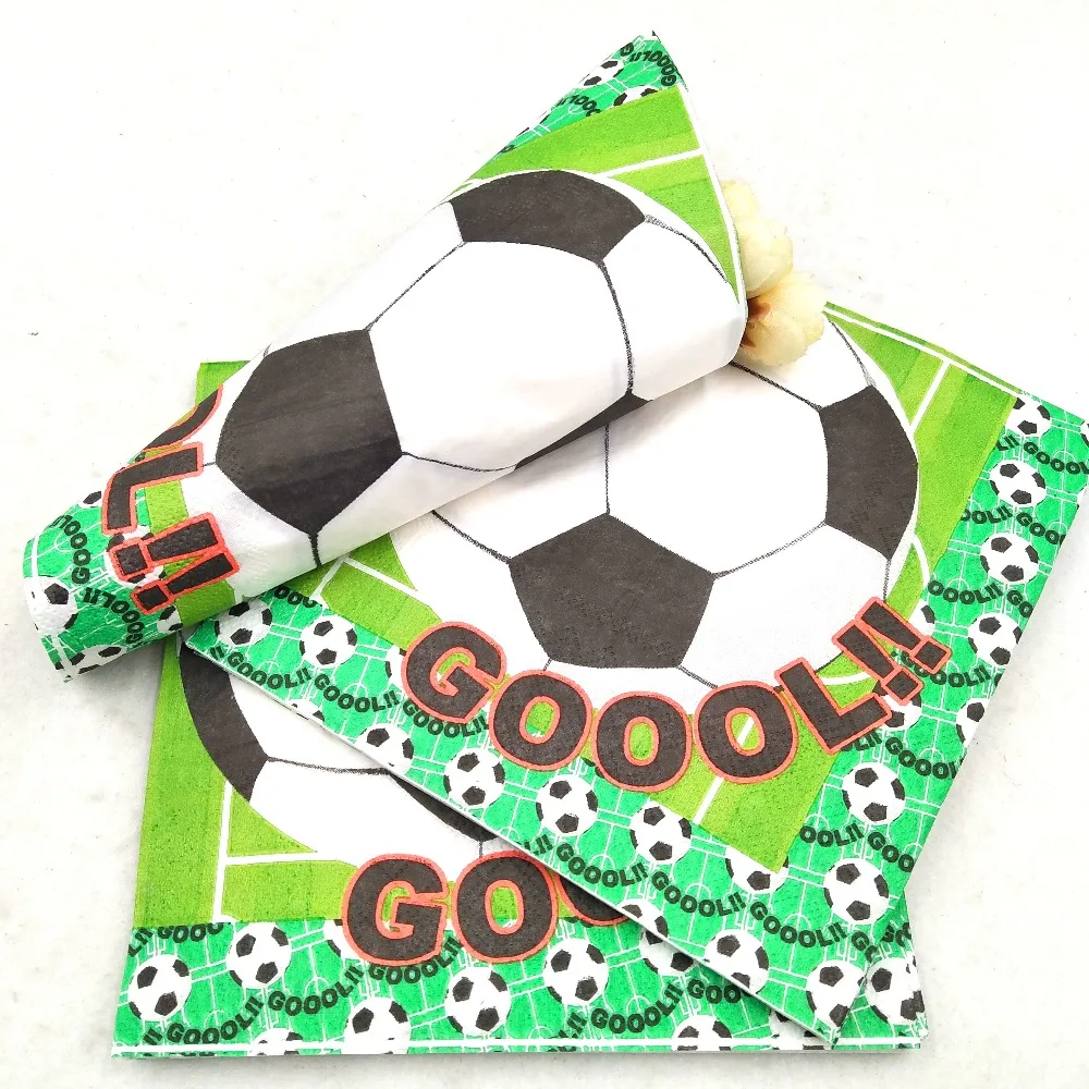 10pcs Football Napkins Kids Birthday Party/Baby Shower Decorations