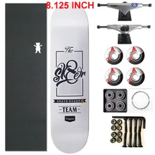 Pro Skateboard Deck Trucks Wheels & Bearings Mixed Brands Complete Skate Set Plus Riser Pad Hardware Set & Installing Tool Pro Skateboard Deck Trucks Wheels & Bearings Mixed Brands Complete Skate Set Plus Riser Pad Hardware Set & Installing Tool