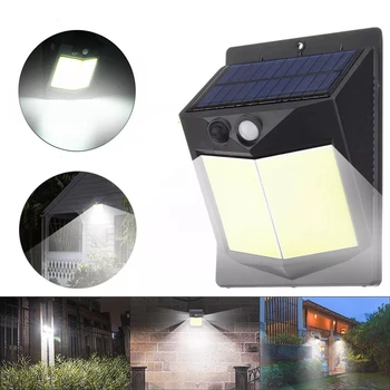 

LED Solar Wall Lightis PIR Motion Sensor 96COB Wide Angle Security Wall Lamp Waterproof Security 2 sides Garden Outdoor