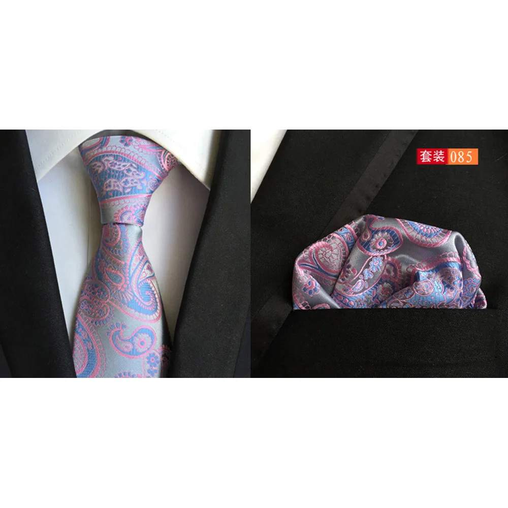 Мужской Галстук Пейсли узор в горошек платок галстук карман квадратный набор HZTIE0311