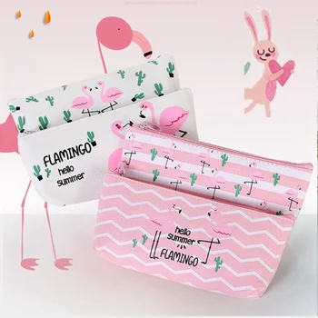 

New Canvas Pencil Case Stationery Bag School Pen Storage Pouch Makeup Organizer