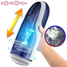 Telescopic Rotation Male Masturbator Sex Oral Electric Pussy Pump Vibrator Artificial Vagina Sex Machine for Men Penis Massager