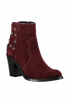 

Pearl Genuine Leather Suede Maroon Women 'S Boots 120130002689