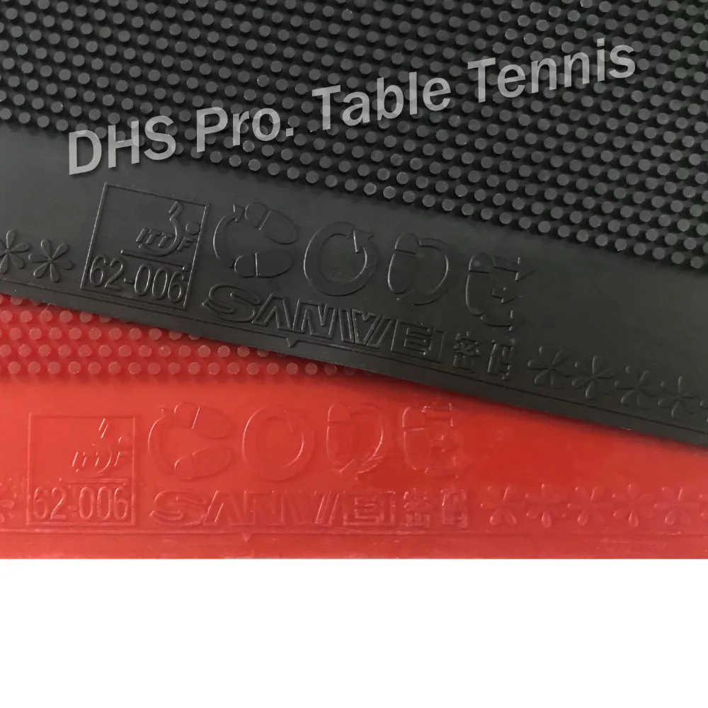 Sanwei CODE Long Pips Out Table Tennis Rubber (without Sponge)in Table