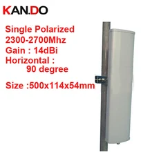 14dbi усиления вертикальной поляризации 90 ° 2300-2700 МГц панель Антенна FDD 4G антенна, который не привязан к оператору сотовой связи антенна 2,4G Wi-Fi антенны базовой станции использования