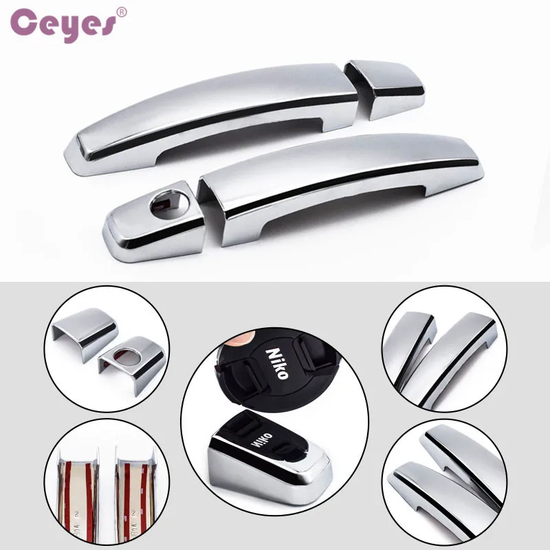 Exterior Door Handles Cover For Opel Insignia Mokka Astra H G J 2008- Corsa D Auto Decoration Accessories Car Styling window door cover trim car door handle door lock cover