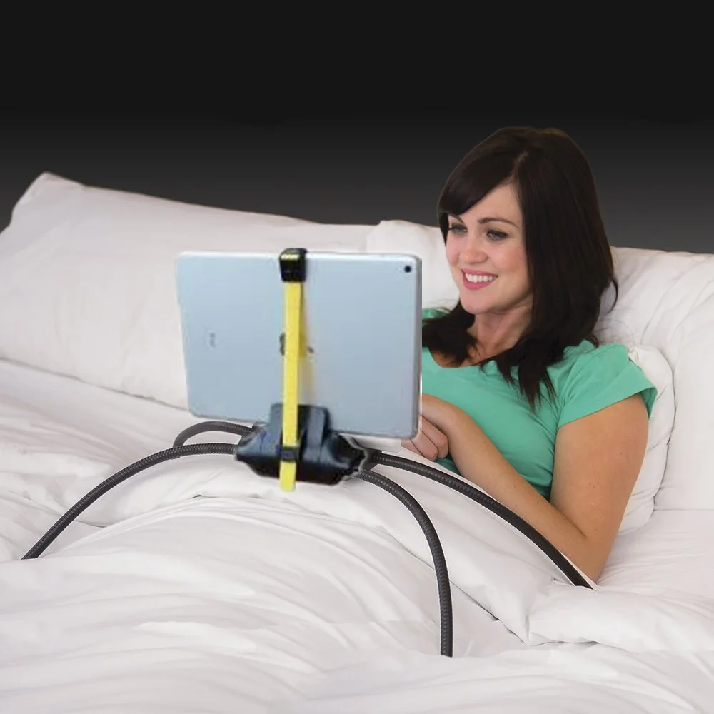 Verstelbare планшет стенд для кровати, дивана, элке oneffen oppervlak, draagbare& flexibele pad pc держатель телефона с пауком