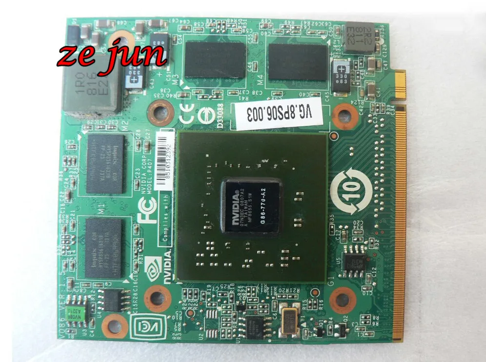 DHL EMS free shipping VG.8PS06.003 5520G 6530G 5920G G86-770-A2 video graphic card laptop parts vga graphics used alibaba