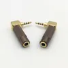 1Pcs New Right Angle 2.5mm 4 Pole Male Jack to 3.5mm 4Pole Female Plug DIY Audio Speaker Headphone Adapter 2.5 to 3.5 Connector ► Photo 3/6