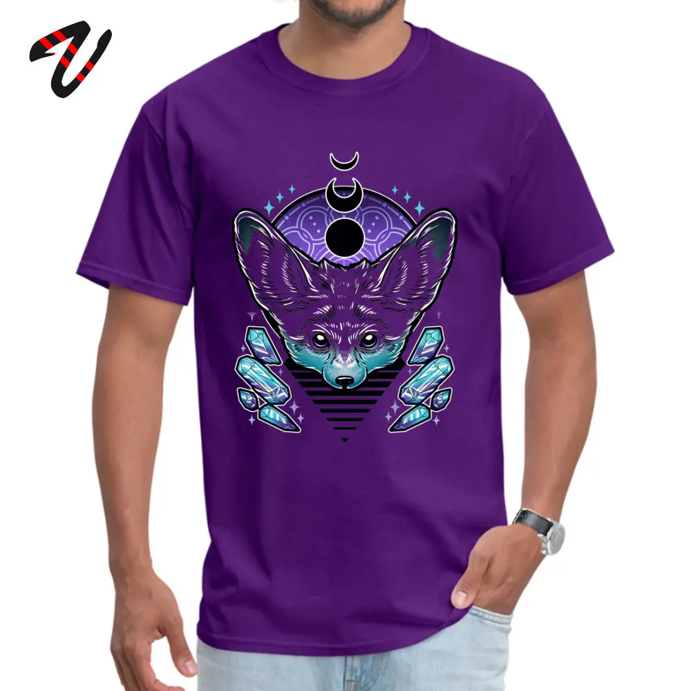 Fennec Tees Dominant Crew Neck Print Short Sleeve Pure Cotton Boy T Shirt Fitness Tight Tees Free Shipping Fennec  -11684 purple