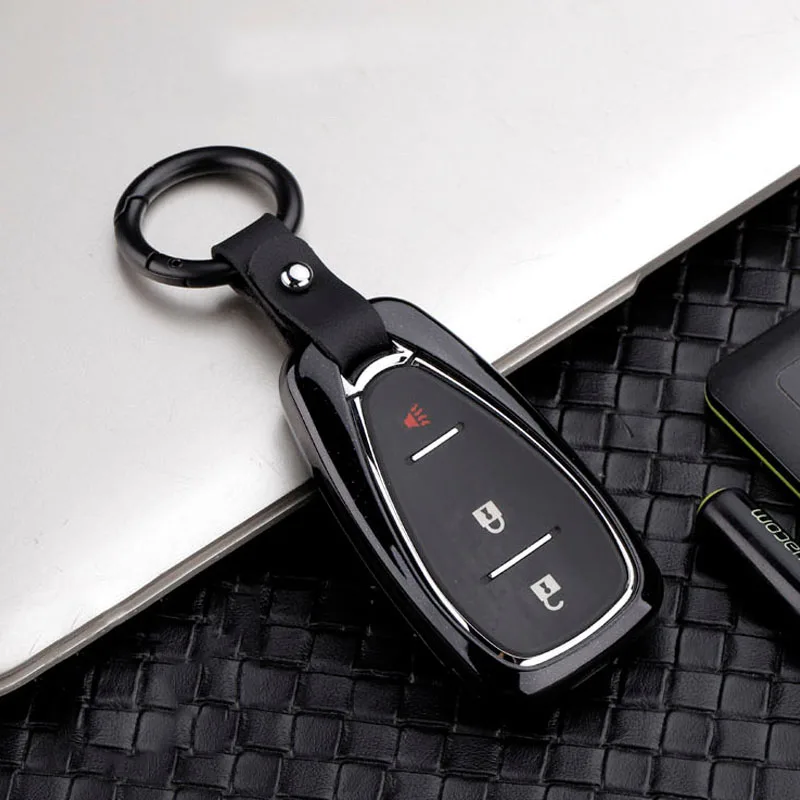 

2019 Full-protective Car Key Case Comfortable Tactility Highly Matched Galvanized Alloy For Chevrolet New Malibu XL Equinox