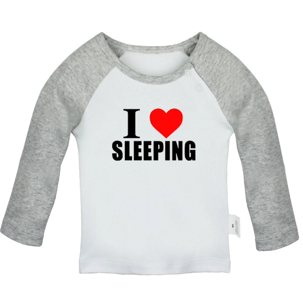 YcBabyYCG797C Забавные футболки для новорожденных с надписью «I love Sleeping Pumbaa», «Unkut», «Sweet kiss of Love», «I love» - Цвет: YcBabyYCG797C