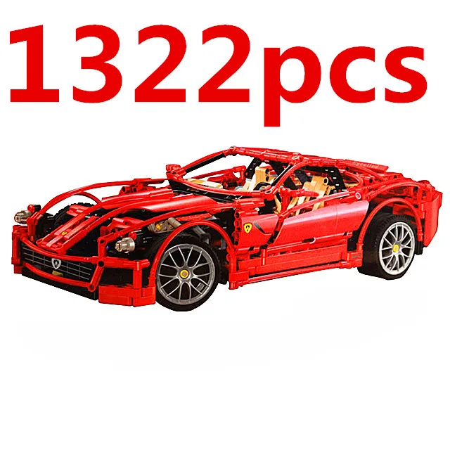 Technic car  Racers Technic ENZO 1:10 Super Sports Car Enzo Model Blocks Set Brick Children