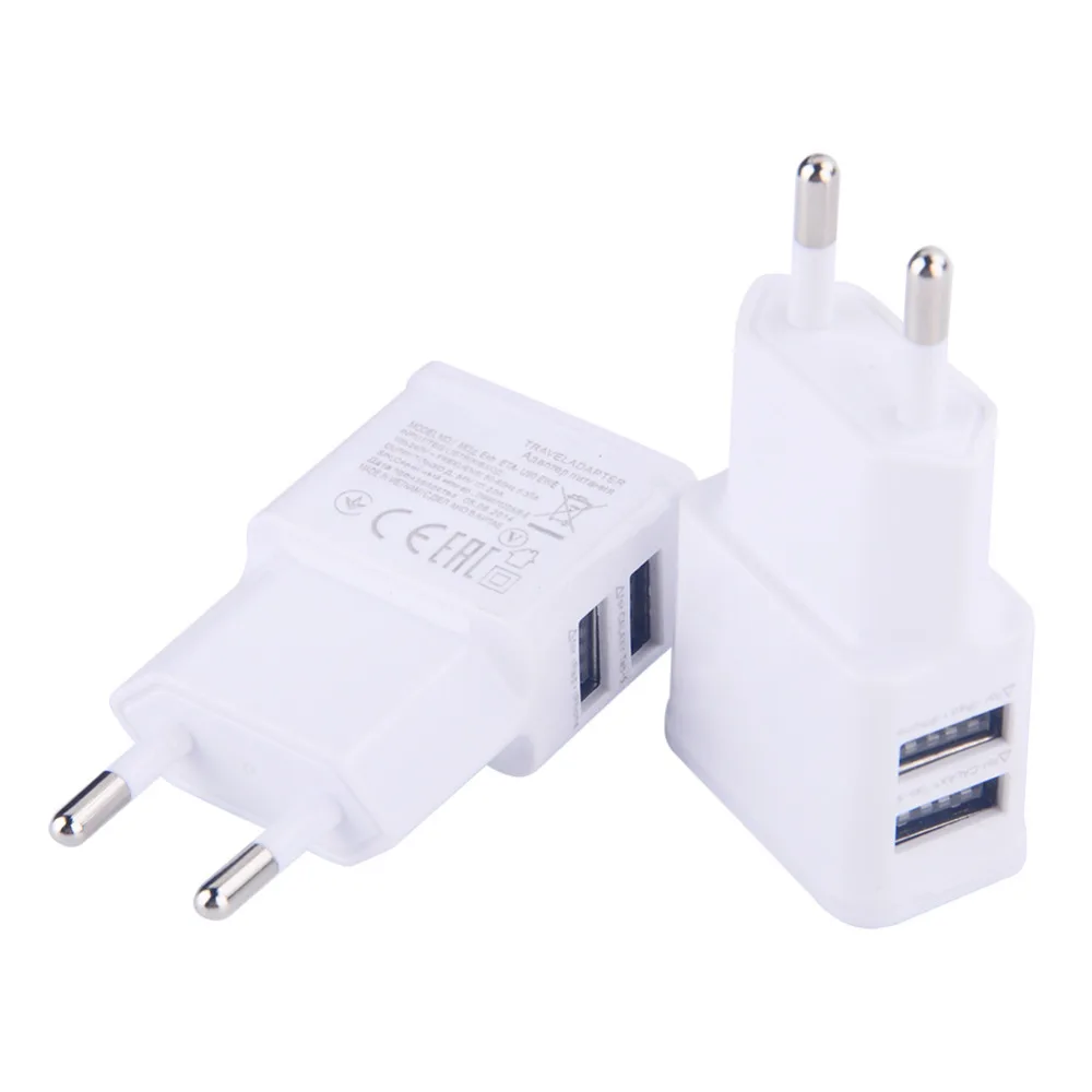 EU/US 5V 2A Mobile Phone Wall Charger Device Micro Data USB Adapter