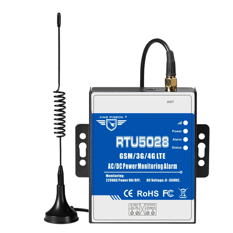 RTU5028 AC/DC Power Voltage Status Monitoring Power Failure/Recover Alarm via GSM 3G 4G Network Supports Siren Sound