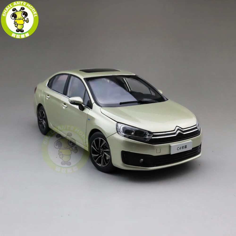 1/18 Citroen C4 C4L литая модель автомобиля игрушки детские подарки для мальчиков девочек золото