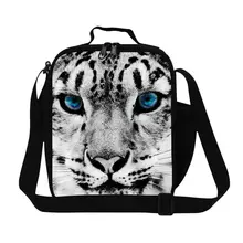 Животные тигр синие глаза ланч-мешки нагреватель Ланч-бокс для детей Lancheira Termica сумка для пикника Леопард термо-мешок еды для офиса