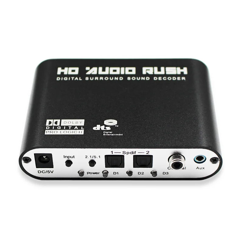 bilder für 1 STÜCKE Digital AC3 Optical Stereo Surround Analog HD 5,1 Audio Decoder 2 SPDIF Ports HD Audio Eile für HD Spieler/DVD/XBOX360 bilder für 1 STÜCKE Digital AC3 Optical Stereo Surround Analog HD 5,1 Audio Decoder 2 SPDIF Ports HD Audio Eile für HD Spieler/DVD/XBOX360