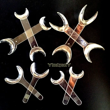 

8pcs Dental Intraoral Cheek Retractor Transparent Mouth Openers