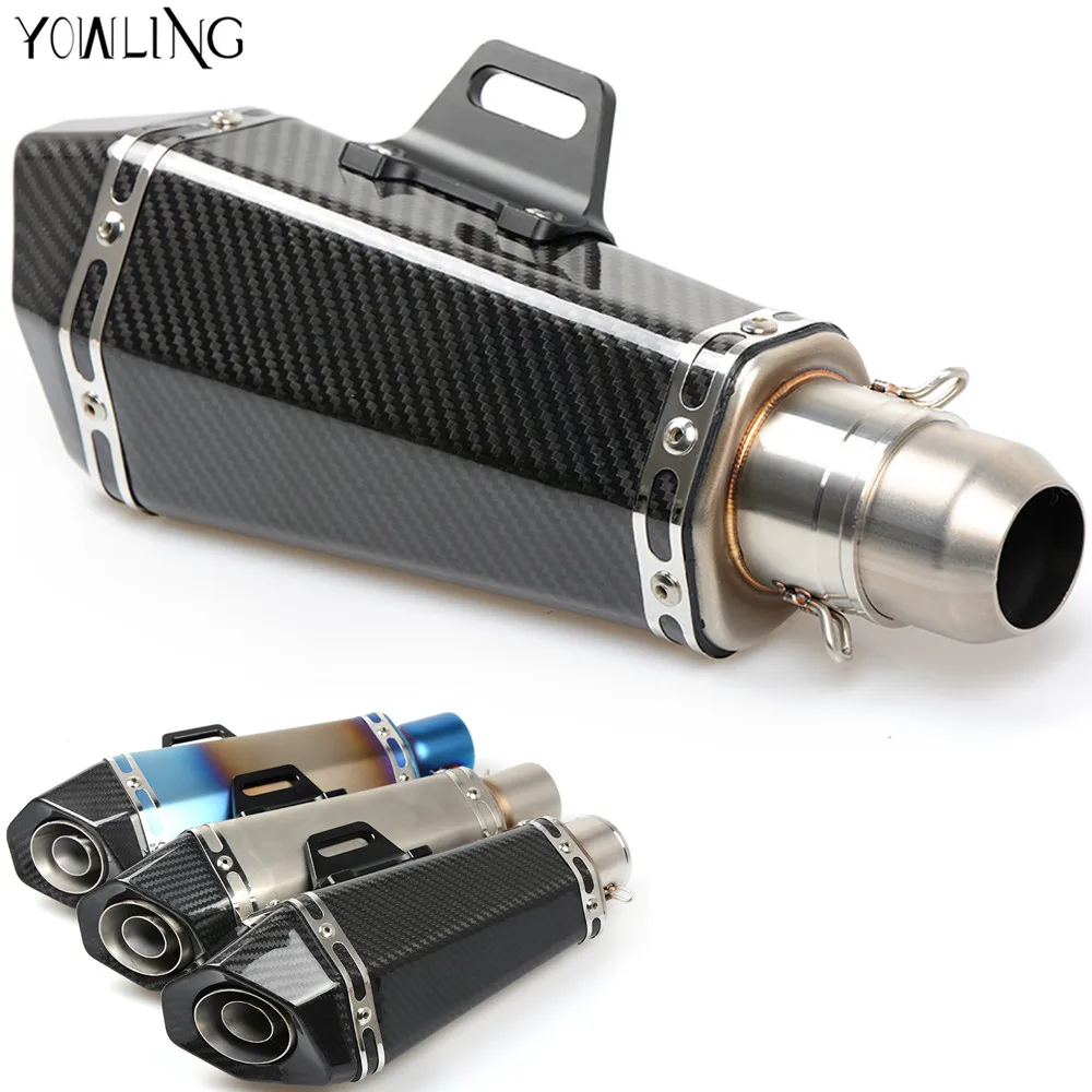 Universal Motorcycle Real carbon fiber exhaust Exhaust Muffler pipe for HONDA CB919/599/600 HORNET CBR 600 F2 F3 F4 F4i VTX1300 |