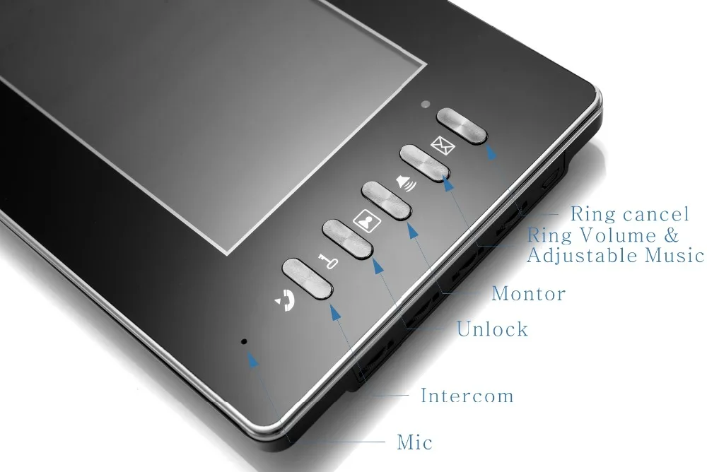 Yobang безопасности 7 "Видеодомофоны Дверные звонки телефон двери квартиры + 3 мониторы ИК Камера для 3 Семья + доступ RFID системы