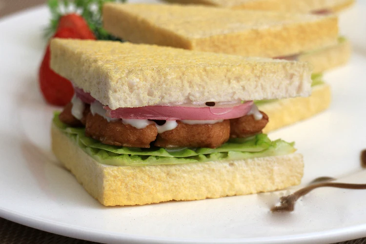 Модель еды модель сэндвич дисплея имитация курицы сандвич образец десерта окно