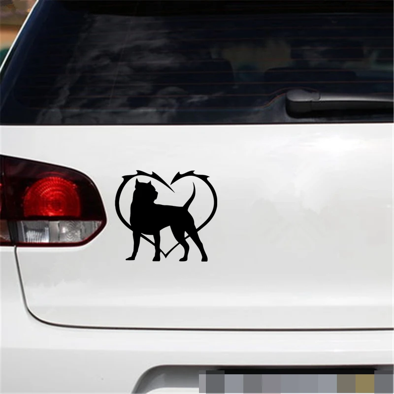 

15*16.8cm Sticker Bull Terrier Funny Car Sticker Interesting Car Window Bumper Decal Vinyl Auto Car Stickers