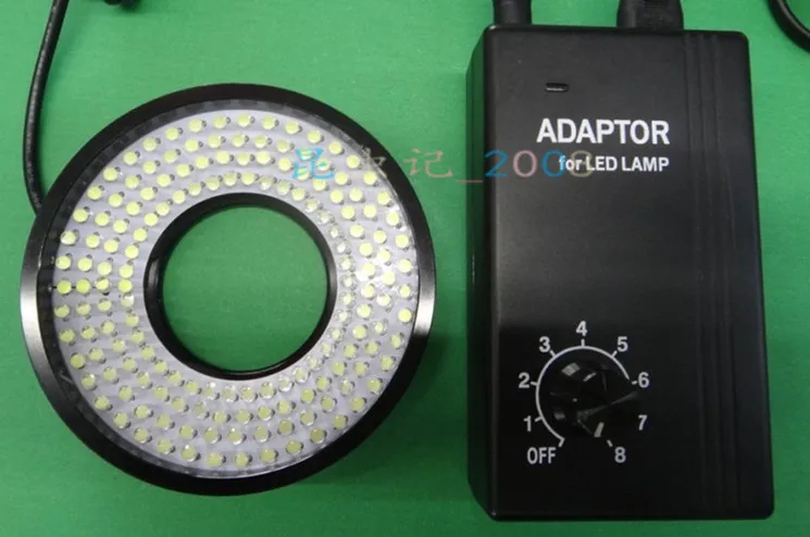 

New White 160 LED Ring Lamp Brightness Adjustable Light Source for Stereo Microscope with Adapter 220V /110V Inner Diameter 40mm