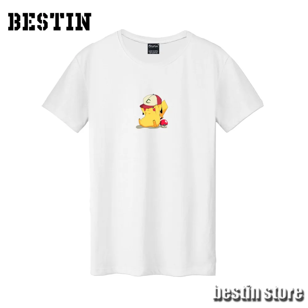 

Bestin NEW Anime POKEMON Detective Pikachu Kawaii Cotton T shirt/Sweatshirt/Hoodies Unisex Harajuku Good Quality Hipster X293