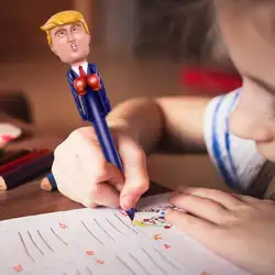 Боксерская ручка-антистресс забавная ручка-игрушка Трамп с звуковыми эффектами для письма детская игрушка