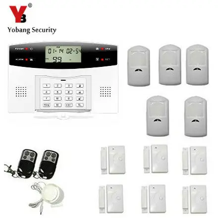 

YoBang Security Russian Spain Ltalian Czech Voice Wireless GSM Alarm System Automatic Dial Intruder Wireless Alarm+PIR Alarm .